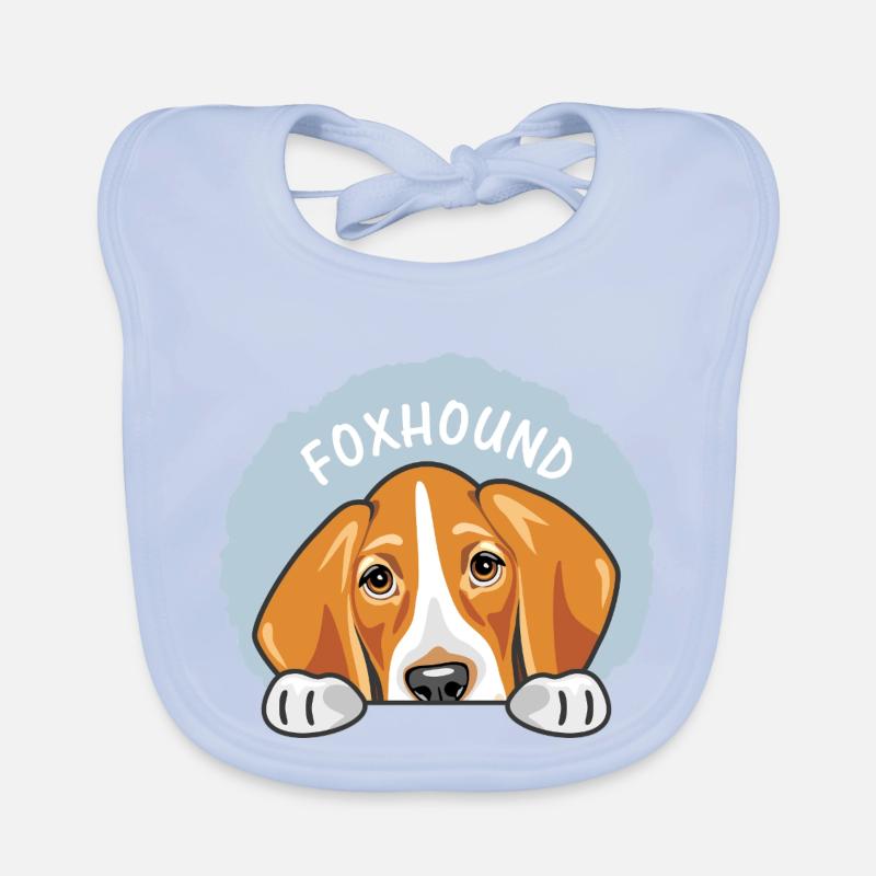 Coup d’œil mignon foxhound triste Bavoir bio Bébé