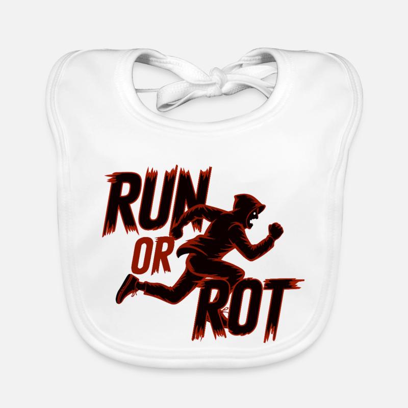 RUN OR ROT Organic Baby Bibs