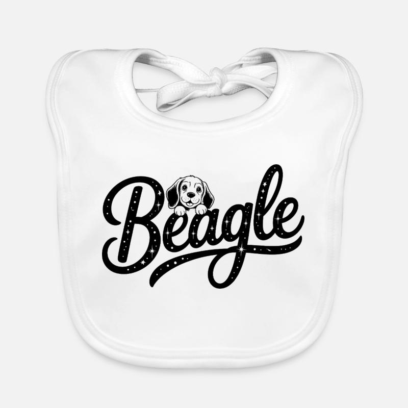 Beagle - Logo d’animal de compagnie cool Bavoir bio Bébé