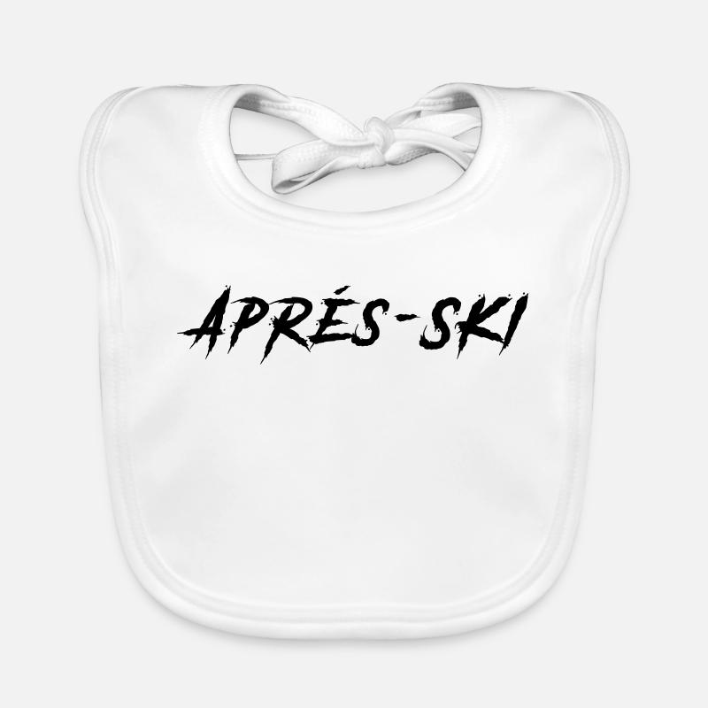 Apres Ski - Baby Bio-Lätzchen - Weiß