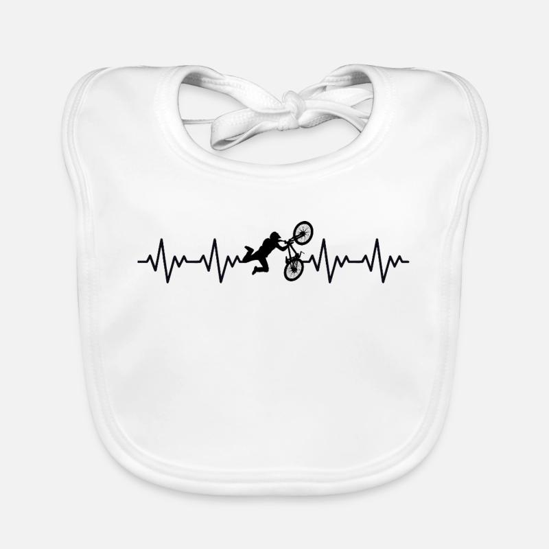 MTB_2_EKG_schwarz Bavoir bio Bébé