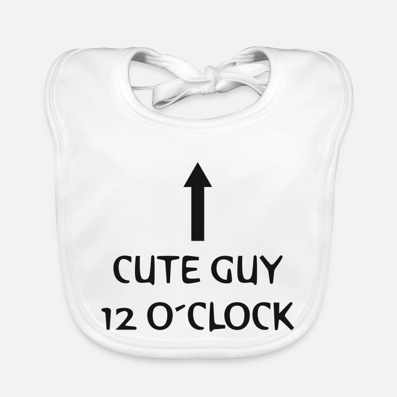 cute guy 12 o clock Baby Bio-Lätzchen