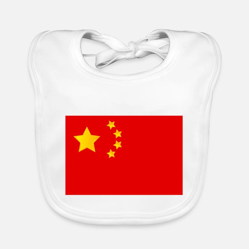 drapeau Chine Bavoir bio Bébé