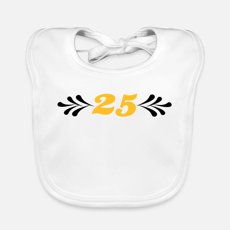 2541614 14743929 silver wedding Organic Baby Bibs