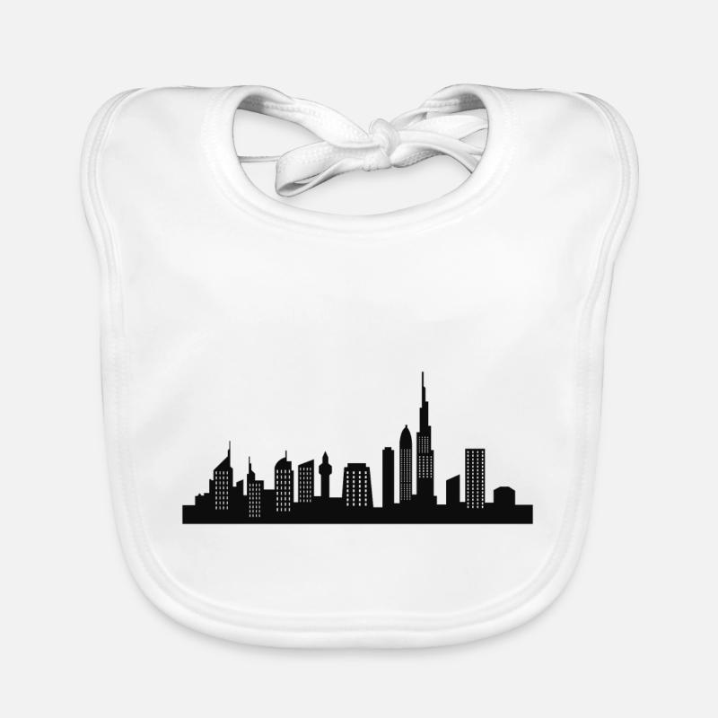 Skyline von Dubai Baby Bio-Lätzchen