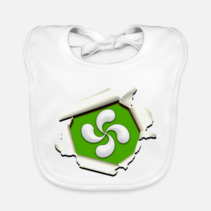 Croix du Pays Basque Bavoir bio Bébé
