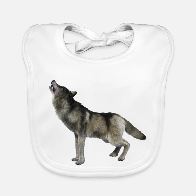 Wolf Organic Baby Bibs