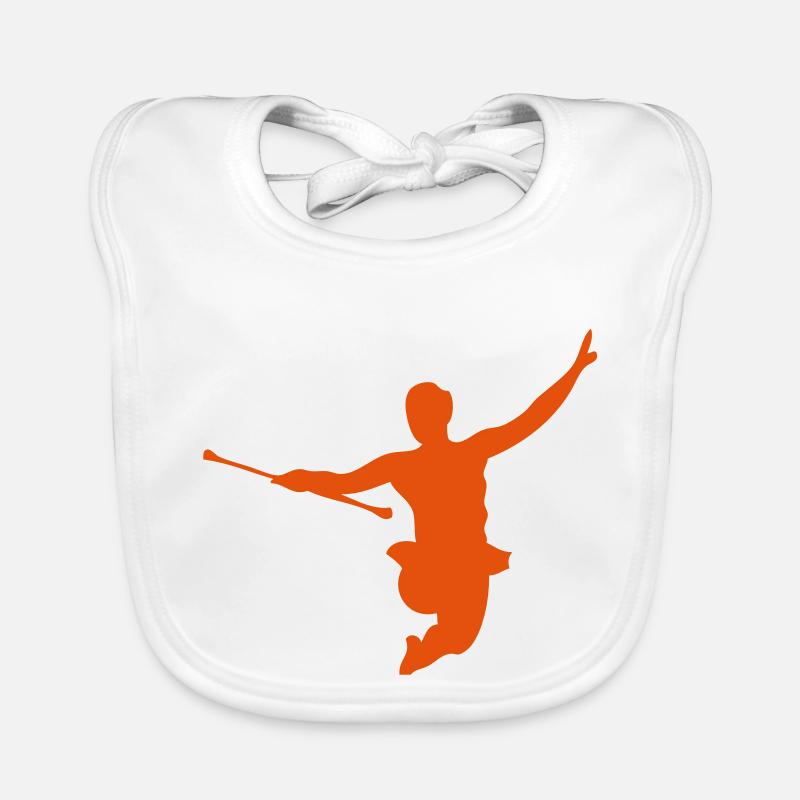 dancer twirling baton6 Organic Baby Bibs