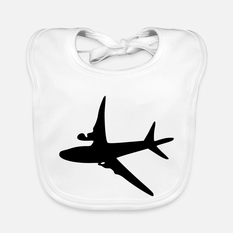 Airplane -6 Organic Baby Bibs