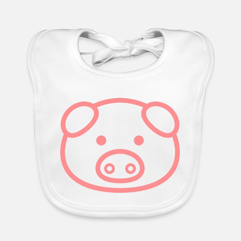 Cochon Bavoir bio Bébé
