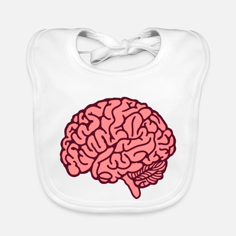 Big Brain rose Bavoir bio Bébé