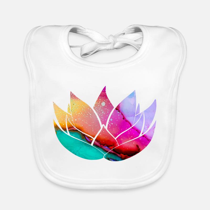 fleur de lotus Bavoir bio Bébé