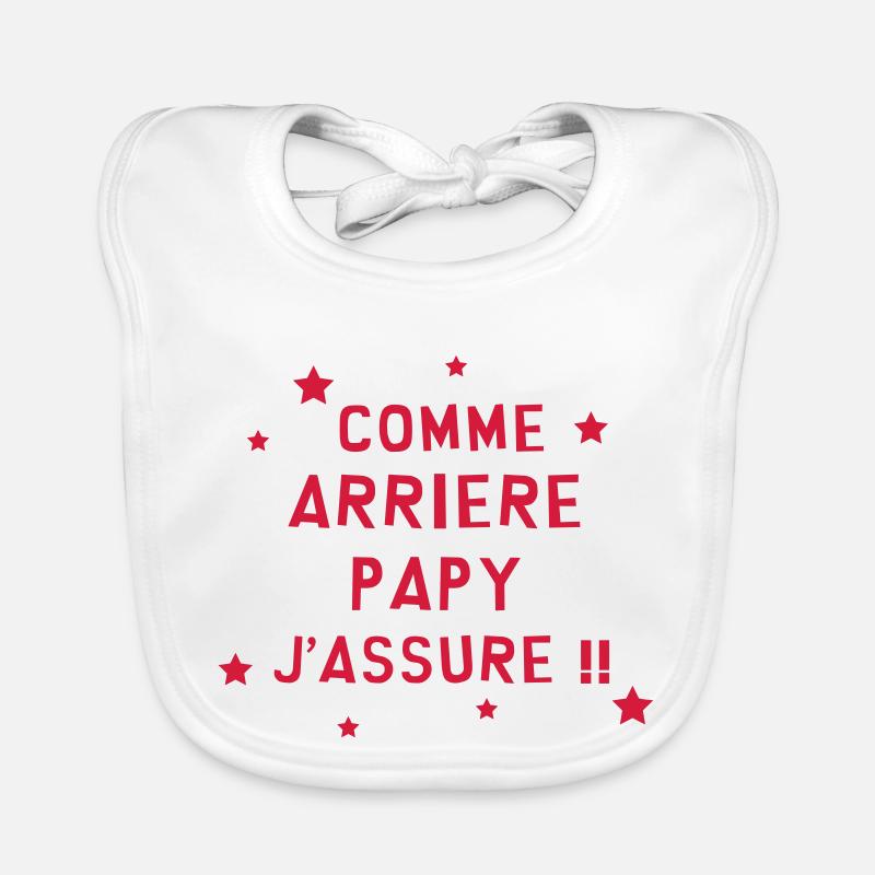 Papy / Grand Père / Famille / Papi / Drôle Bavoir bio Bébé