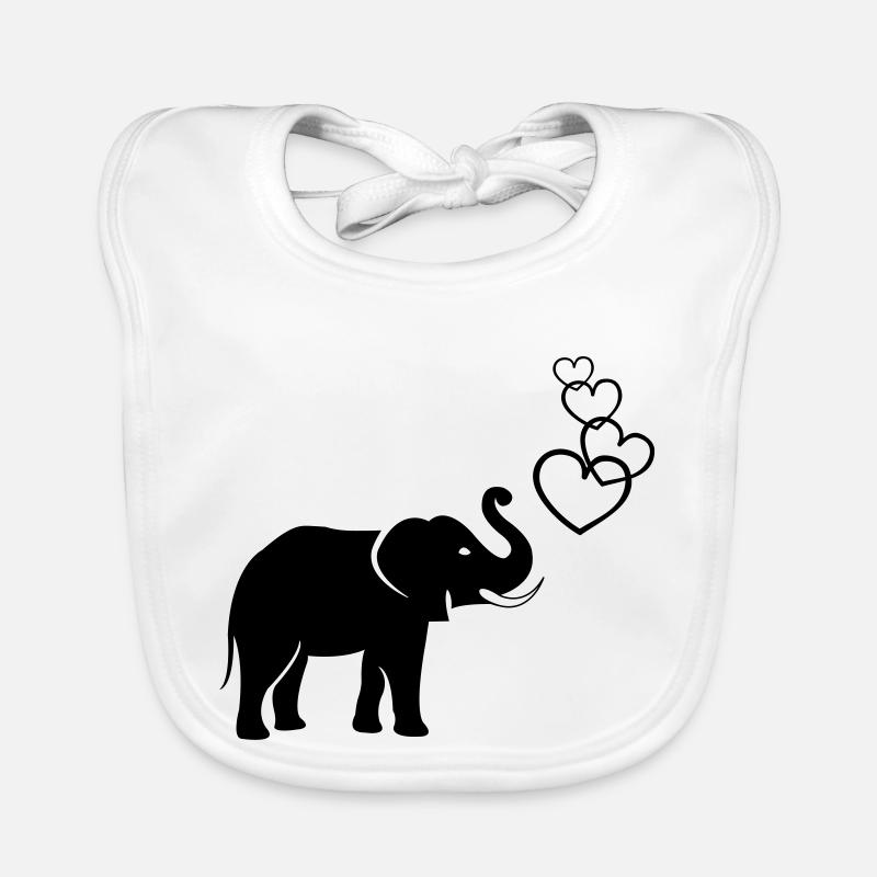 elefanten_love_02 Bavoir bio Bébé