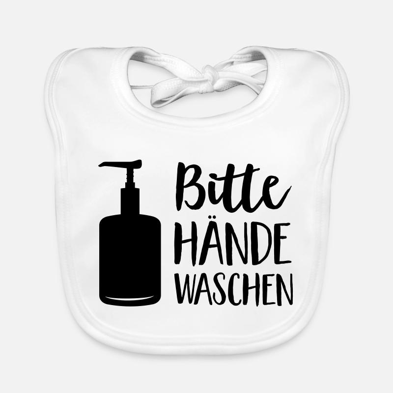 Hände waschen Baby Bio-Lätzchen