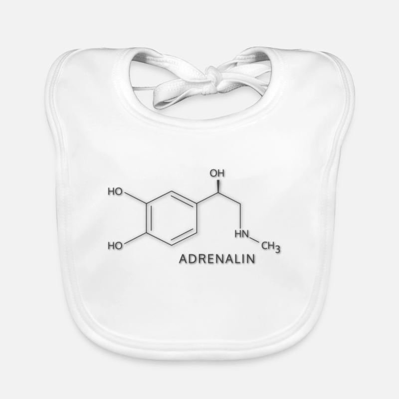 formule structurelle chimique de l'adrénaline Bavoir bio Bébé