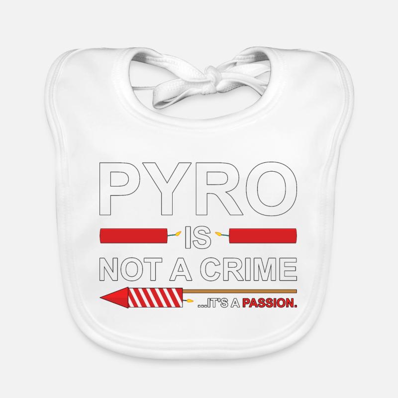Pyro Is Not A Crime Bavoir bio Bébé