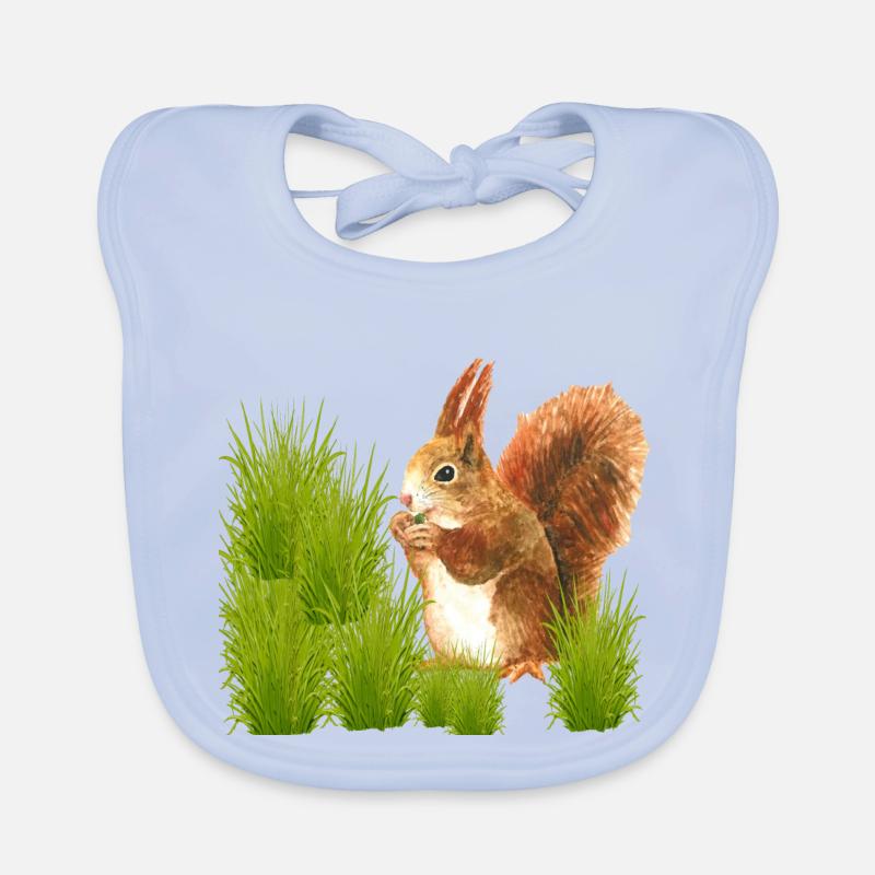 Conception de l’écureuil Bavoir bio Bébé