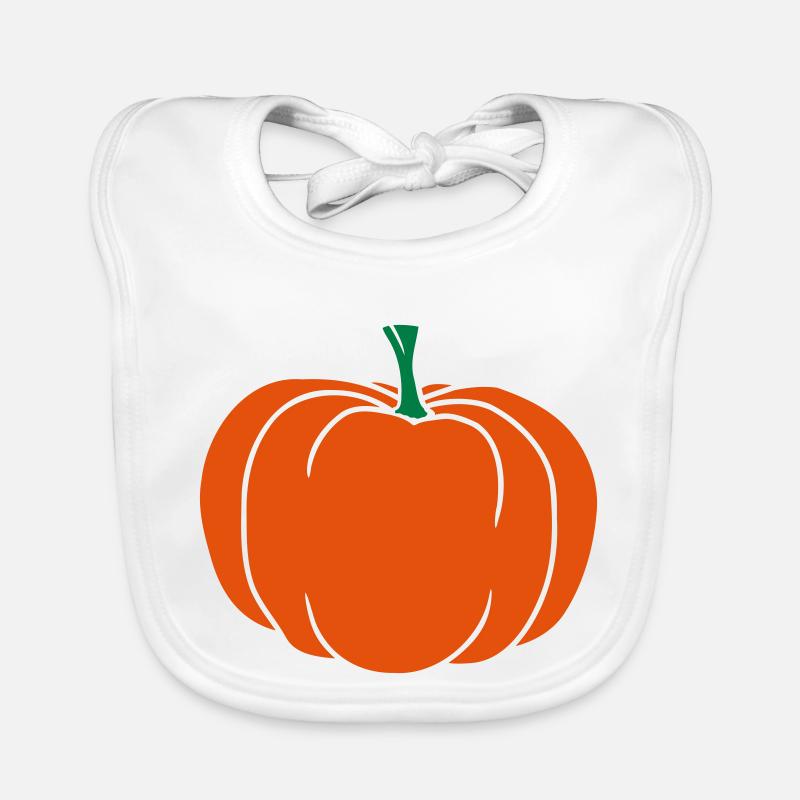 Riesiger Kürbis Comic Halloween Baby Bio-Lätzchen