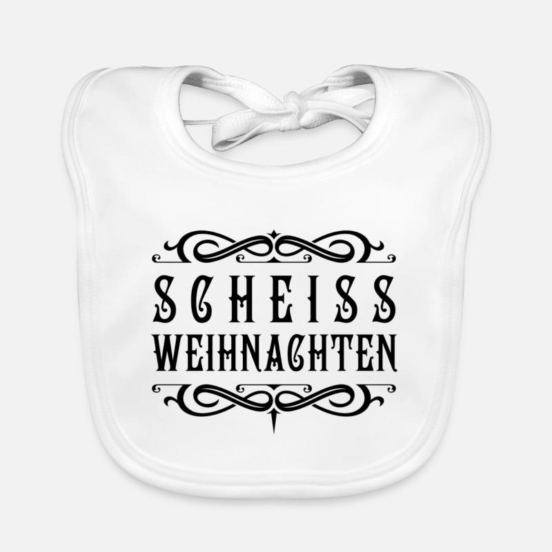 Scheiss Weihnachten Baby Bio-Lätzchen