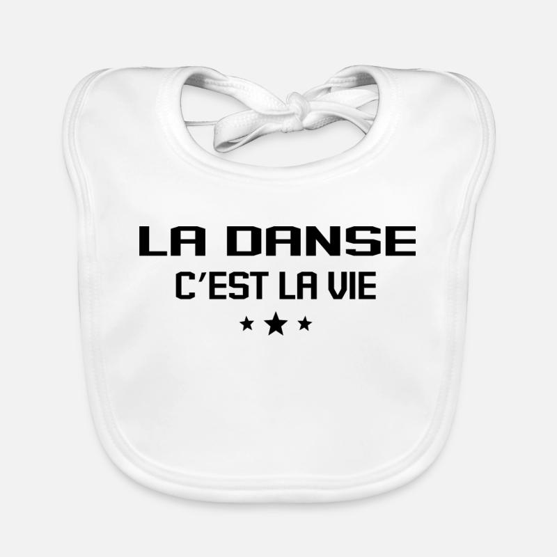 La Danse C’est La Vie Bavoir bio Bébé
