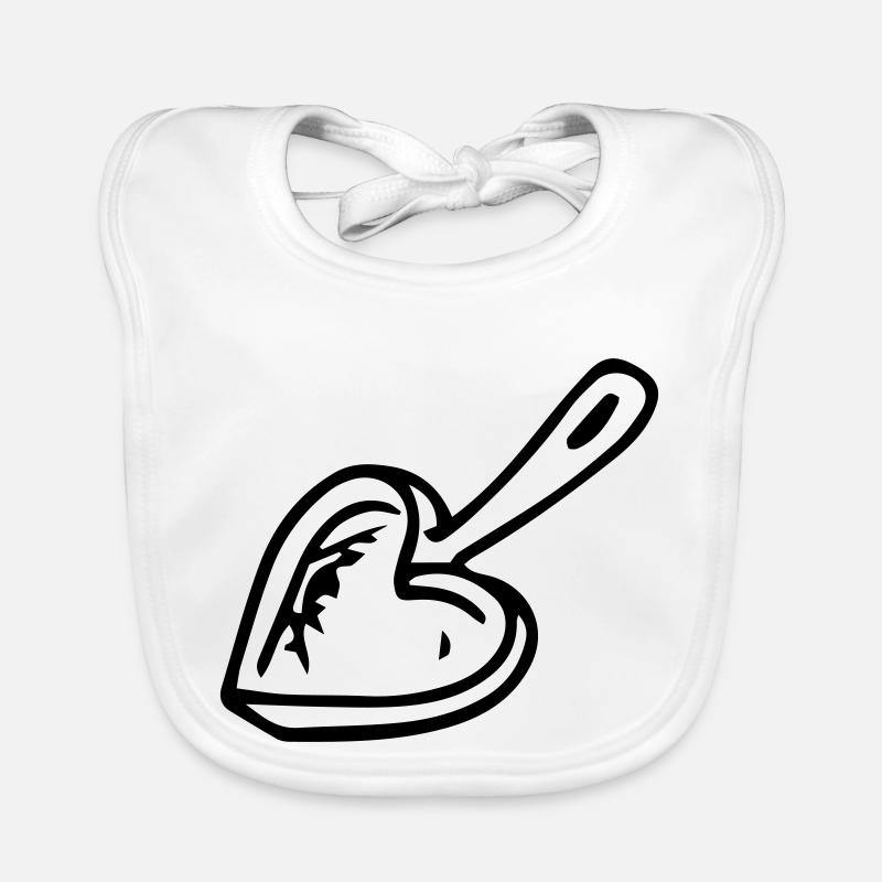 Hobbykoch Pfanne Herzform Geschenkidee Baby Bio-Lätzchen