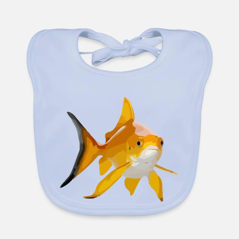Le poisson rouge Bavoir bio Bébé