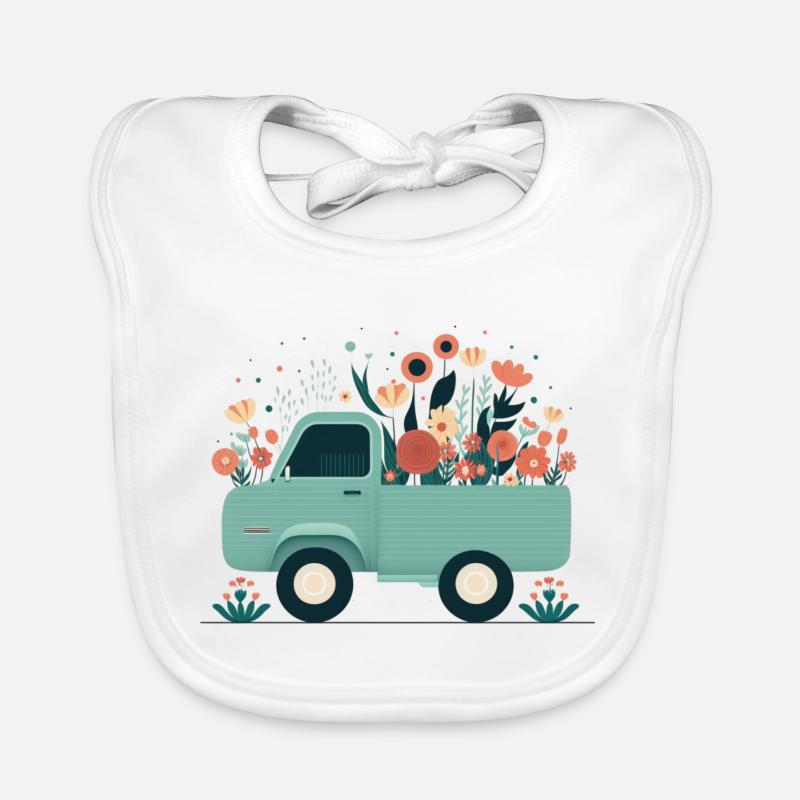 PickUp a flower 2 Baby Bio-Lätzchen