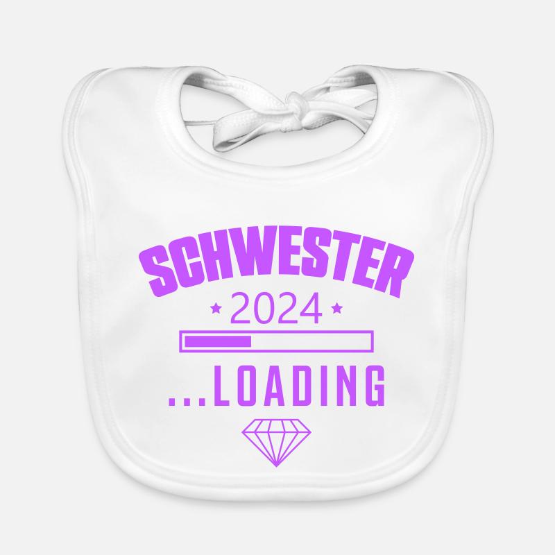 schwester 2024 loading Baby Bio-Lätzchen