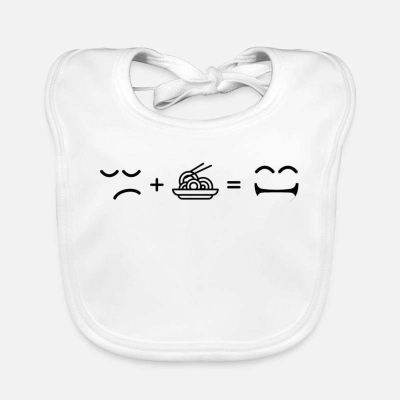 Negative Space Ovals Organic Baby Bibs