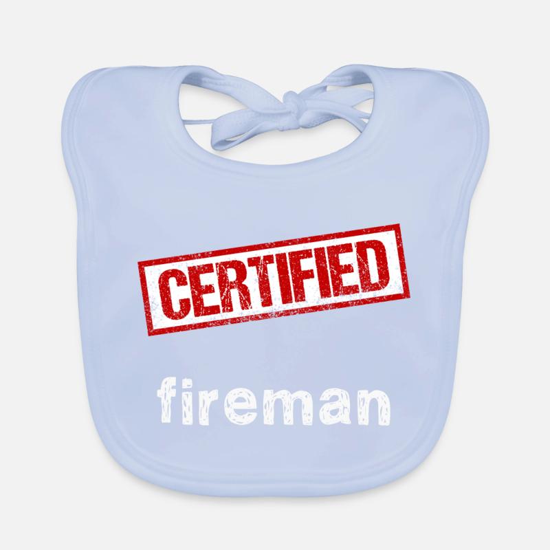 Feuerwehrmann Baby Bio-Lätzchen