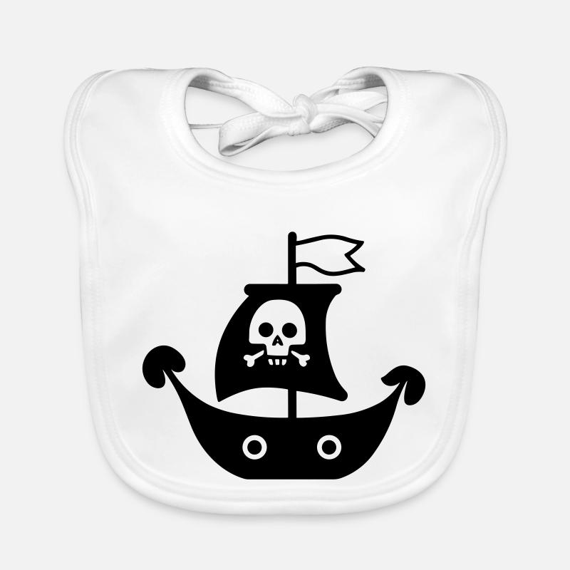 pirate ship Organic Baby Bibs