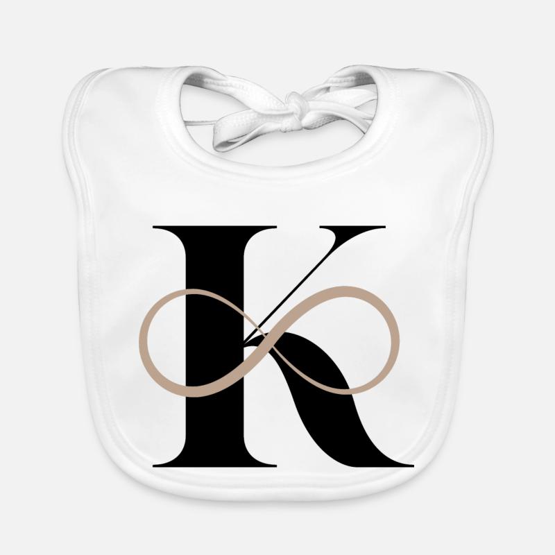 Lettre k infinie Bavoir bio Bébé