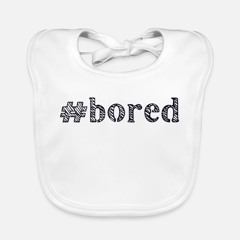 langweilig bored Baby Bio-Lätzchen