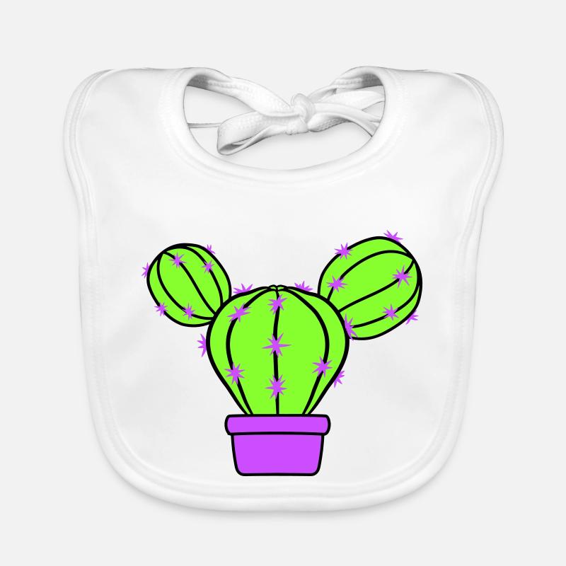Petit Cactus Épines Désert Cactus Pot de Fleur Bavoir bio Bébé
