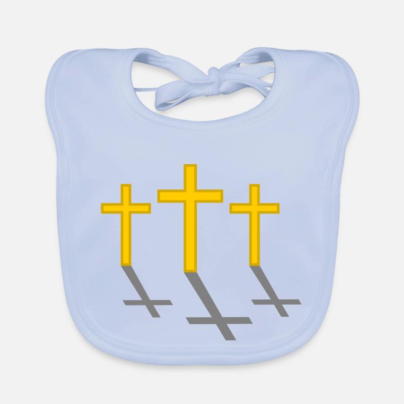 Three Crosses Organic Baby Bibs