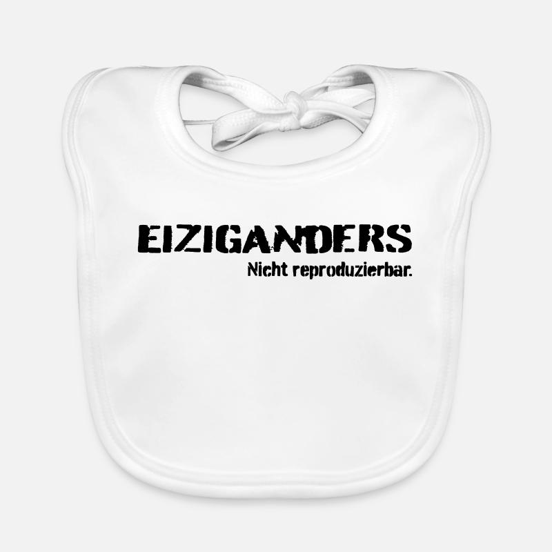 Einziganders - Baby Bio-Lätzchen - Weiß