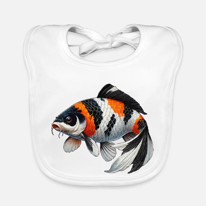 Koi Karpfen oder Wi sw Baby Bio-Lätzchen