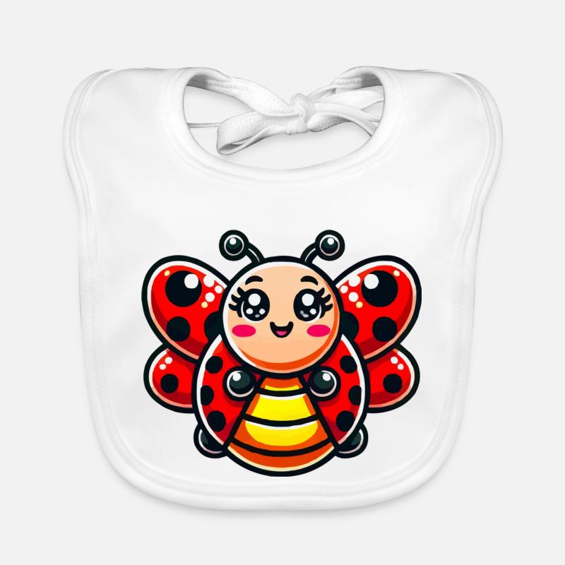 Ladybug Comic Organic Baby Bibs
