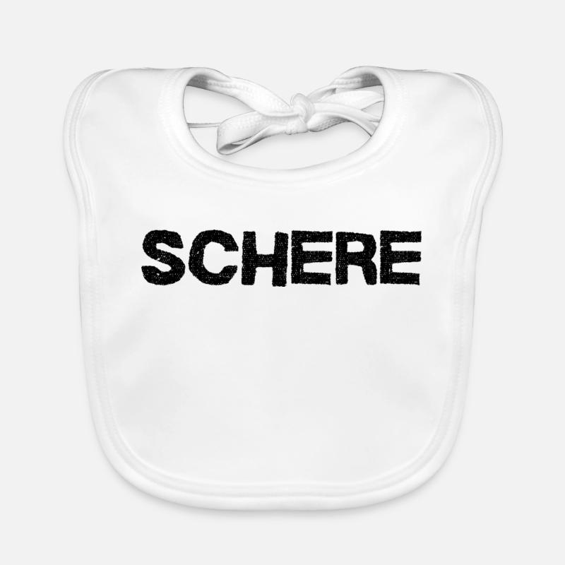 Schere - Jugendwort Baby Bio-Lätzchen