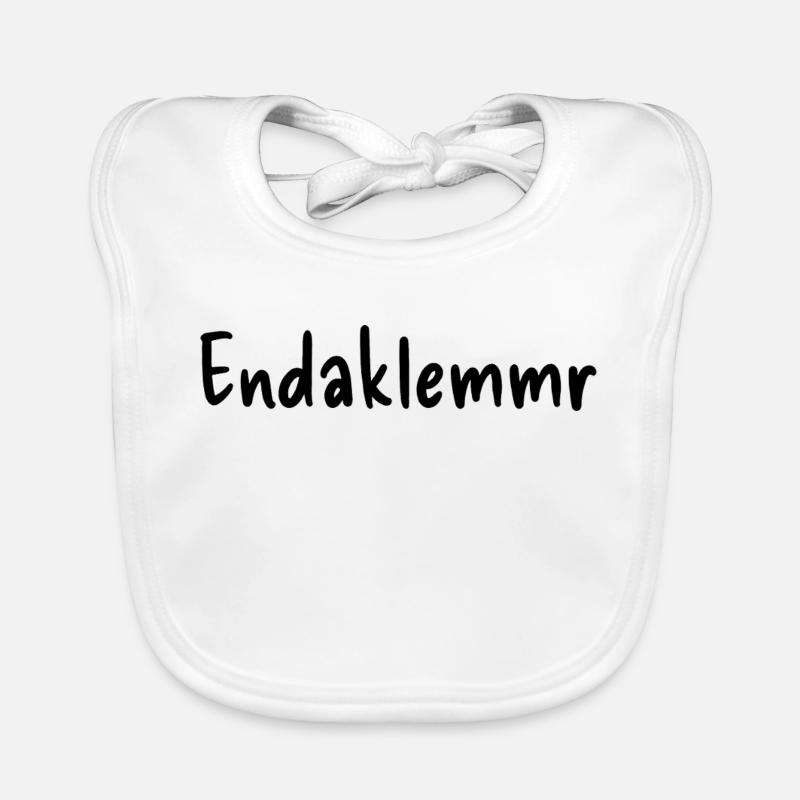 Endaklemmr - Baby Bio-Lätzchen - Weiß