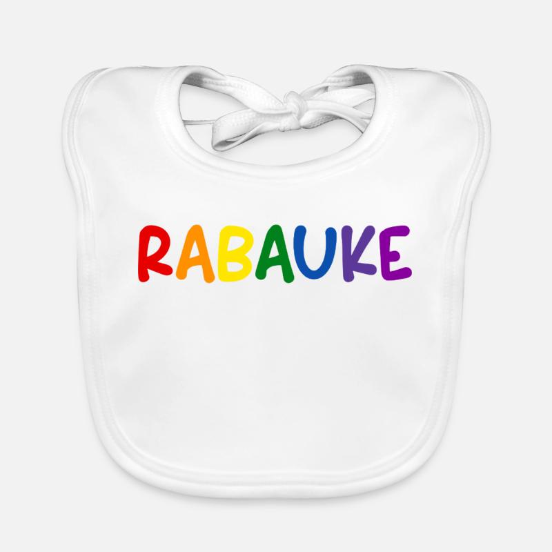 Rascal Colorful Letters Rainbow Organic Baby Bibs