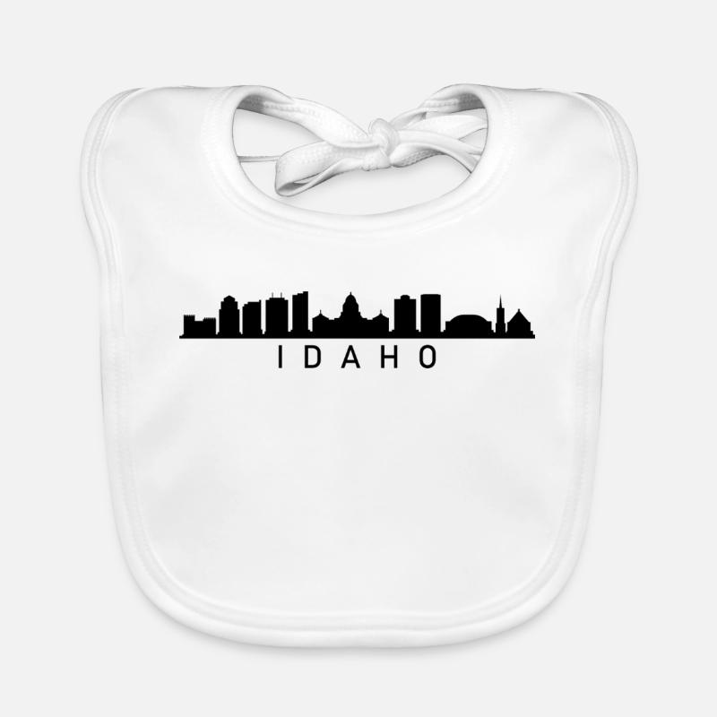 Silhouette de l’Idaho Bavoir bio Bébé