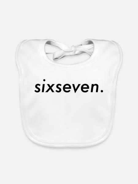 Six-seven - Baby Bio-Lätzchen - Weiß - Vorne