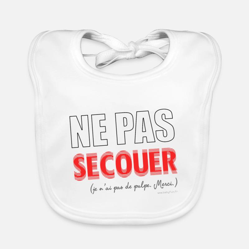 Ne pas secouer Bavoir bio Bébé