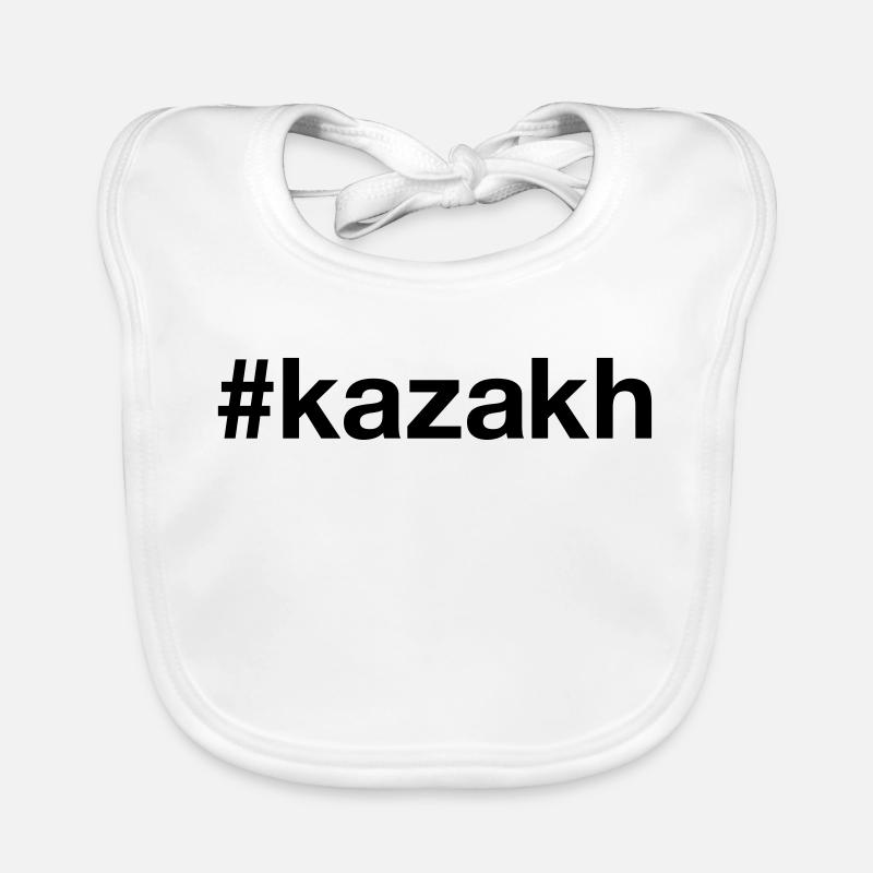 KAZAKH Hashtag Kasache Kasachstan Baby Bio-Lätzchen