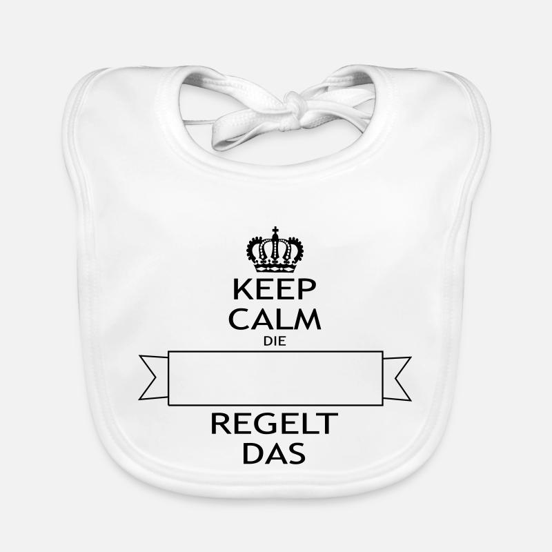 KEEP CALM die ... regelt Baby Bio-Lätzchen