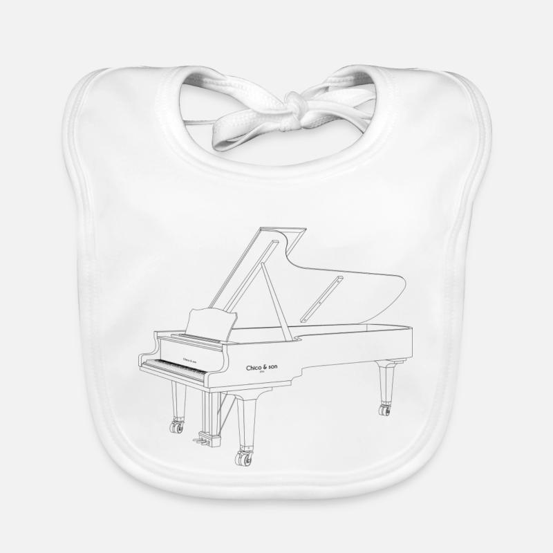 piano Bavoir bio Bébé