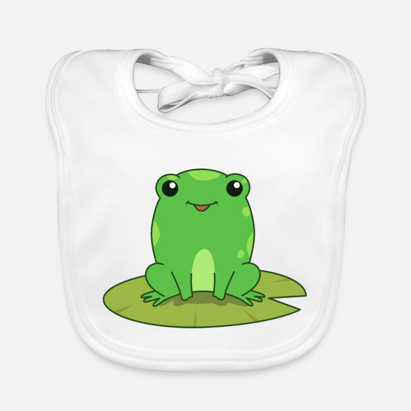 Grenouille douce Bavoir bio Bébé