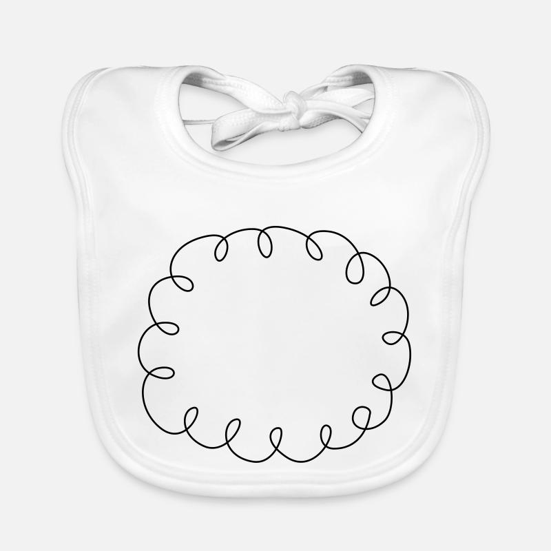Squiggle speech bubble Organic Baby Bibs